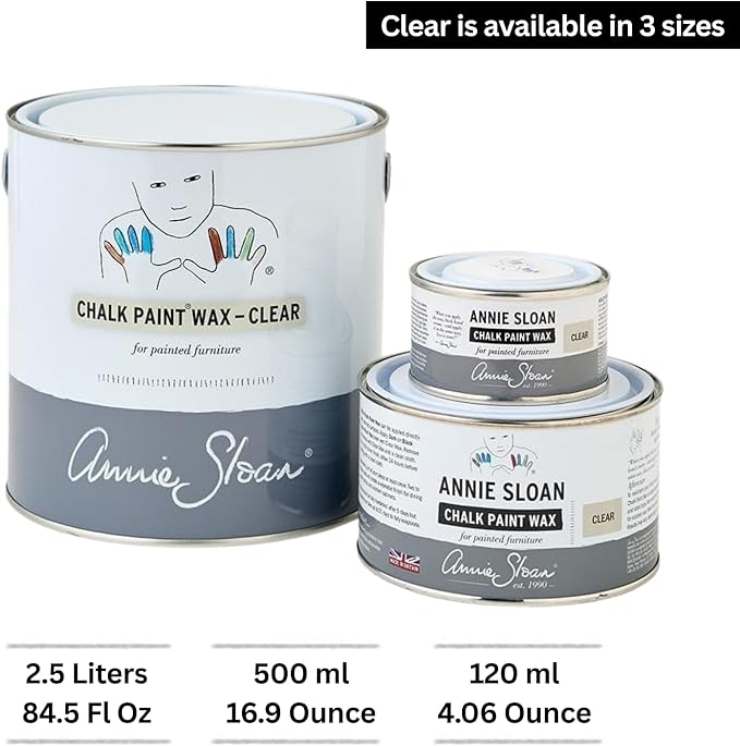 Annie Sloan Chalk Paint® Wax (120 mL, White) - Protective Furniture Wax for Paintwork | Seals, Softens & Enhances Hand-Painted Finishes