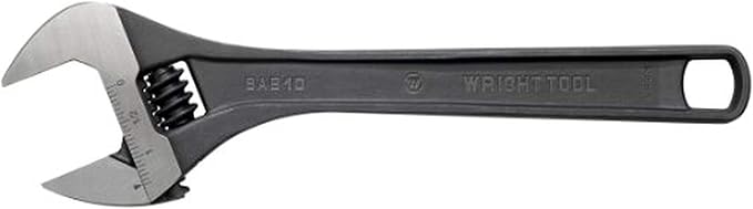 Adjustable Wrench Max Capacity 1 1/2" Black Industrial 12"