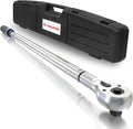 SuZhi 3/4 Inch torque wrench 100-600 ft lb /135.6-813.6 N.M/Aluminum Alloy handle & Cr-Mo Material Head, Heavy Duty, Professional,Dual Direction, Store in Solid Case