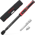 1/2" Digital Torque Wrench (4.4-295 Ft.lb / 6-400Nm) for Auto/Truck | ±1% Accuracy, Electronic Torque Wrench, Vibration/Buzzer/LED Alerts, 9 Presets & 5 Units, for Truck, Trailer & Heavy-Duty