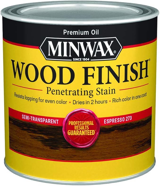 Minwax 227634444 Wood Finish, Espresso, 1/2 Pint