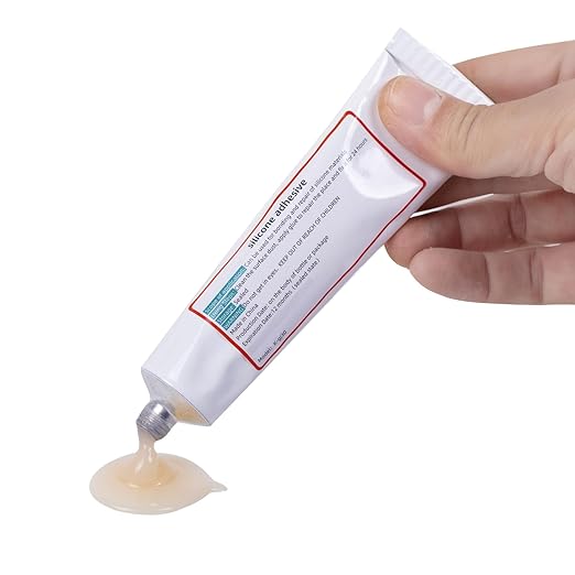 Silicone Repair Adhesive Glue Soft Flesh Color 1.76oz