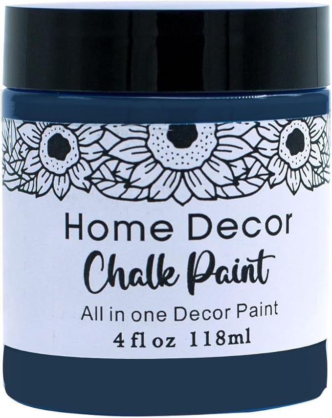 DGAGA 4OZ Navy Blue Furniture Paint Cream Matte Finish Wood Cabinet Sea Blue Chalk Paste Odorless No Sanding DIY Home Decor Chalk Paint for Wooden Furniture, Crafts, Table, Chair