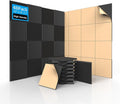 SD SODOCT 48 Pack Acoustic Foam Panels with Self Adhesive 12" X 12" X 1" Sound Proof Foam Panels for Walls High Density Wedge Soundproof Wall Panels for Studio Office Gaming Room