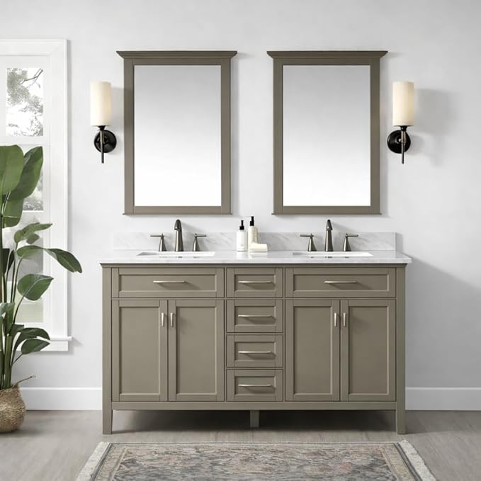 ALL-IN-ONE Paint by Heirloom Traditions, Woodlands (Muted Earthy Mossy Green), Quart - Durable cabinet and furniture paint. Built in primer and top coat, no sanding needed. Includes our 30 featured