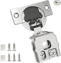 Chibery 20 Pack 1-5/16" Overlay 3D Soft Close Concealed Hinge for Face Frame Door, Smooth Slow Self Closing Hinges, Satin Nickel, Hidden 105° Open Angle Stainless Steel Hinge for Kitchen Cabinet Door