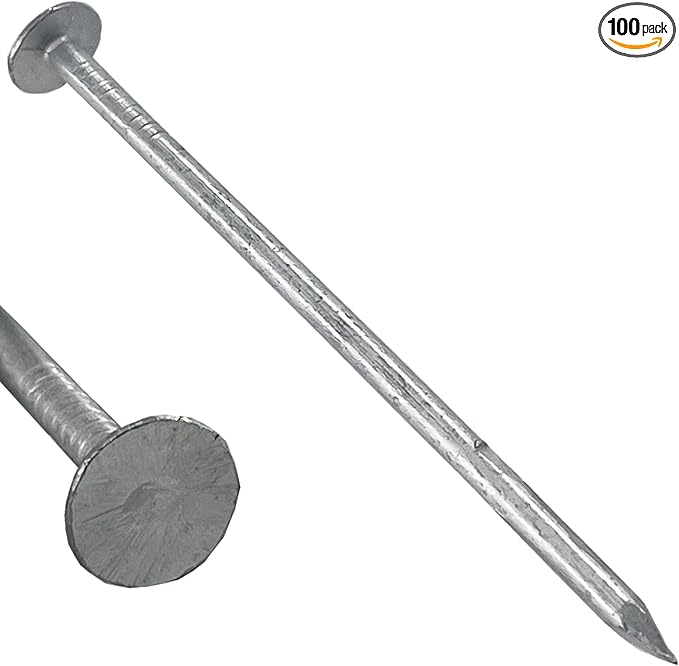 3”- 10d - SMOOTH SHANK ALUMINUM - 8 Gauge - ROOFING SIDING NAILS - Vinyl & Aluminum Siding & Facia Trim Nail – Aluminum metal secure holding Smooth Shank nails – Nail Qty (100)