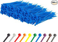 GTSE 6 Inch Blue Zip Ties, 1,000 Bulk Pack, 40lb Strength, UV Resistant Strong Nylon Cable Ties, Self-Locking 6" Tie Wraps