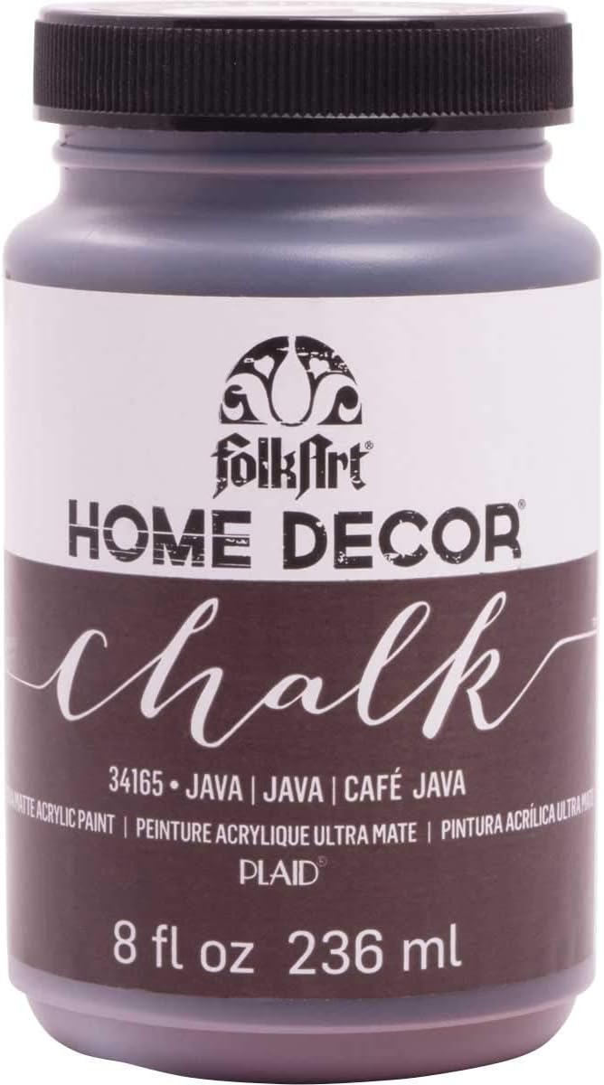 FolkArt 34165 Home Decor Chalk Furniture & Craft Paint in Assorted Colors, 8 ounce, Java