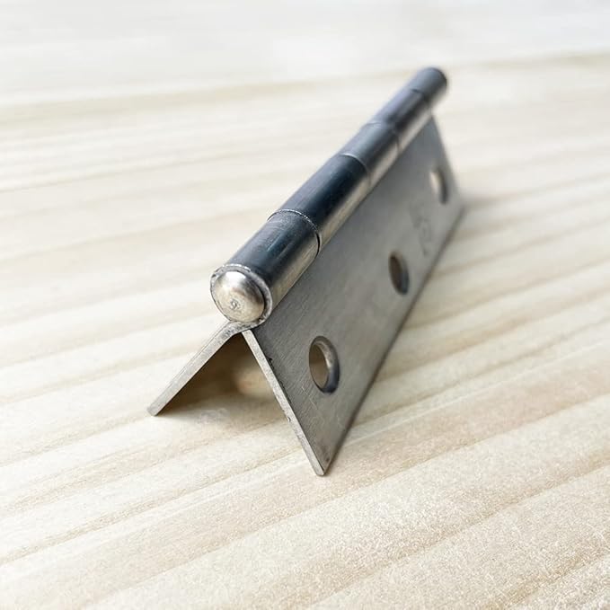 2pcs 304 Stainless Steel 3.5-inch Folding Butt Hinges Home Furniture Hardware Door Hinges for Door Case Lid Wooden Box Chest (89mm x 55mm x 1.5mm)