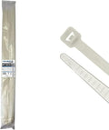 Kable Kontrol Heavy Duty Cable Zip Ties 50 Pcs 48 Inch, Natural White, 175 Lbs Tensile Strength, Self-locking Nylon Clear Plastic Wire Ties wraps for Indoor or Outdoor Use