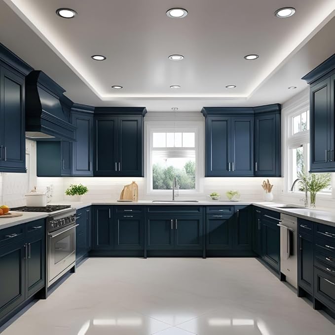 ALL-IN-ONE Paint by Heirloom Traditions, Starry Night (Midnight Blue), 8oz Sample - Durable cabinet and furniture paint. Built in primer and top coat, no sanding needed. Includes our 30 featured color