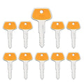 787 Komatsu TR261434 Multi-Purpose Heavy Equipment Key for Excavators, Dozers, Loaders and Backhoes, Pack of 10