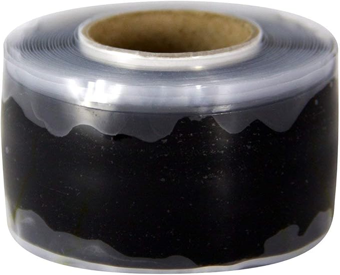 IPG Iron Grip Self-Fusing Silicone Tape, 1" x 10 ft, Black (Single Roll)