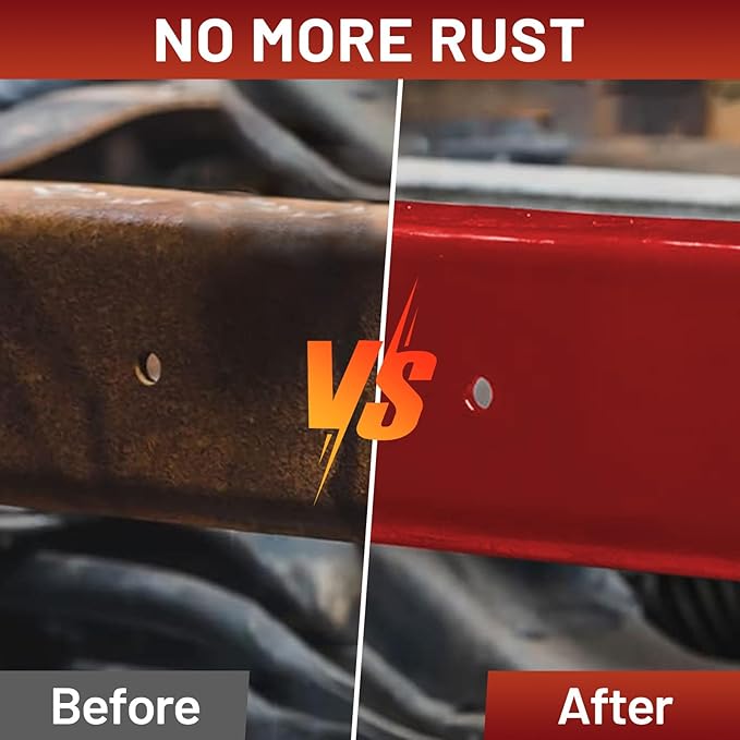 Rust Control Paint Red Anti Rust Permanently Preventive Coating Epoxy Metal Primer 35 Oz High Gloss Red Paint for Metal Automotive Car Heat Resistance Fast Dry UV Resistant