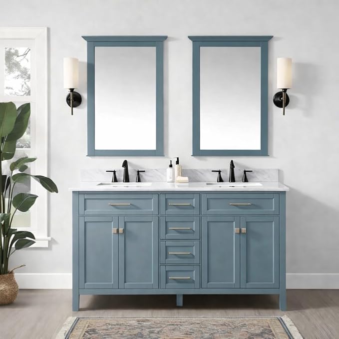ALL-IN-ONE Paint by Heirloom Traditions, Irish Garden (Blue Green), 8oz Sample - Durable cabinet and furniture paint. Built in primer and top coat, no sanding needed. Includes our 30 featured color