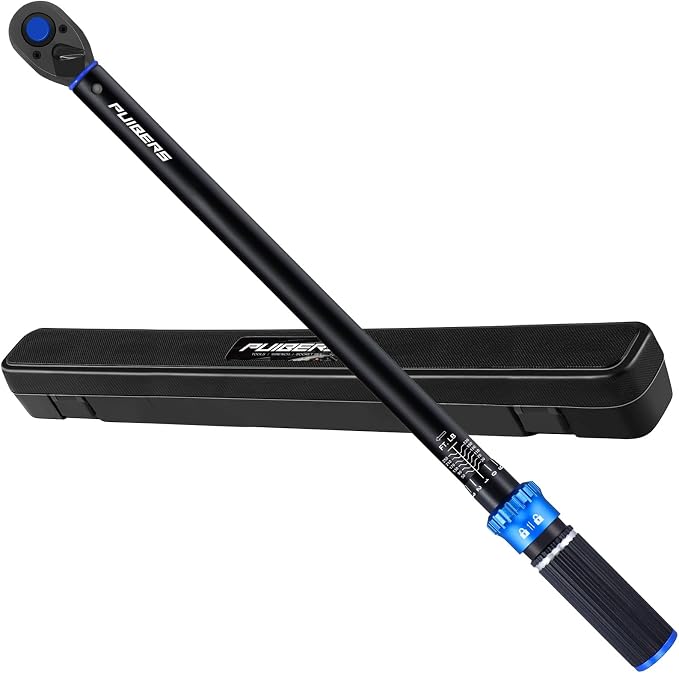 Torque Wrench 1/2 drive, 30-250 FT.LB/40.7-339 Nm, Dual-Direction Adjustable 1/2 Torque Wrench, 72-Tooth Click Dual Range Scales Wrenches for Car, Truck,Tractor