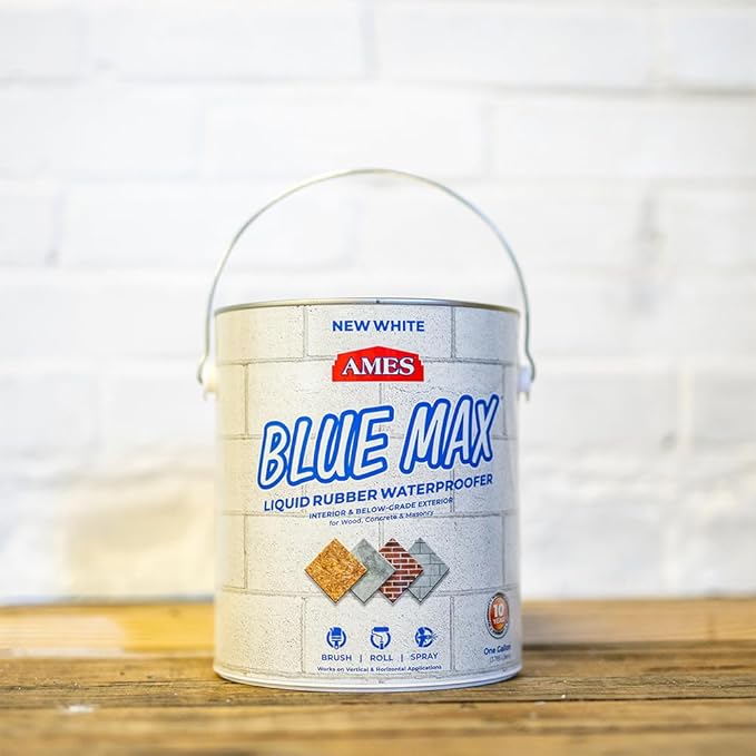 Ames Research Laboratories BMX5WRG Blue Max White Liquid Rubber, 5 Gallon