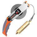 Cekegon Oil Tank Gauging Tape, Sounding Tape Measure Stainless Steel Gauging, 12oz/350g Brass Plumb Bob (30M/98ft)