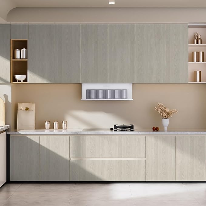 Arthome Light Oak Wood Peel and Stick Wall Paper 33" x120" | Covers 27.5 sq ft.,Decorative Vinyl Film for Countertop, Cabinets, Shelf, Drawer Liner,Easy to Clean Removable Wall Covering