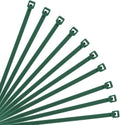 XINGO Cable Zip Ties (500 Pack), 40 Lbs Tensile Strength-Heavy Duty, Self-Locking Nylon Plastic Wire Ties in Assorted Sizes and Colors for indoor and outdoor (10 inch, Dark Green)