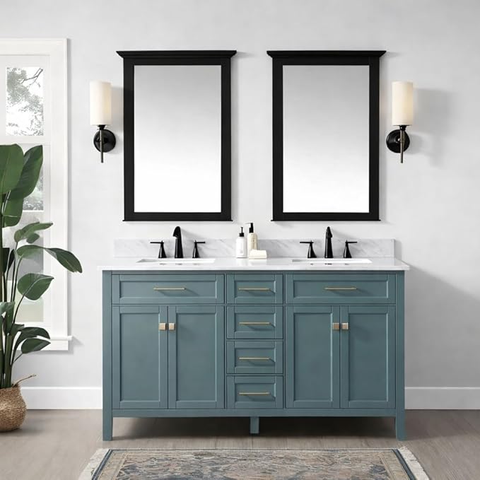 ALL-IN-ONE Paint by Heirloom Traditions, Blissful (French Blue), Quart - Durable cabinet and furniture paint. Built in primer and top coat, no sanding needed. Includes our 30 featured color card.
