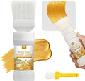Liquid Gold Paint 6.35 Fl Oz, Non-Fading Gold Paint Finish for Art, Canvas Painting, Wood Decor, Clay Crafts