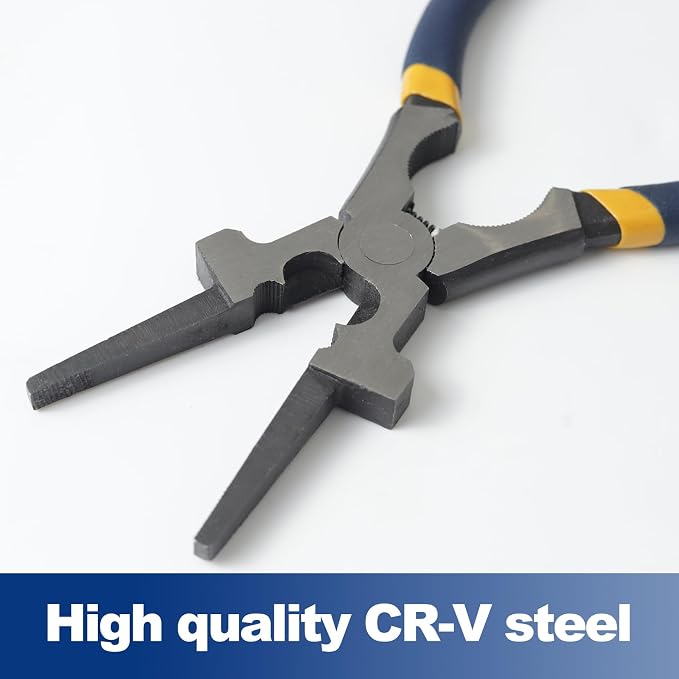 Professional 8" Weliding Pliers, Sharp MIG Pliers for Rust Resistant, Long Nose with Anti-slip Handle - Durable and Effecient (1PCS)