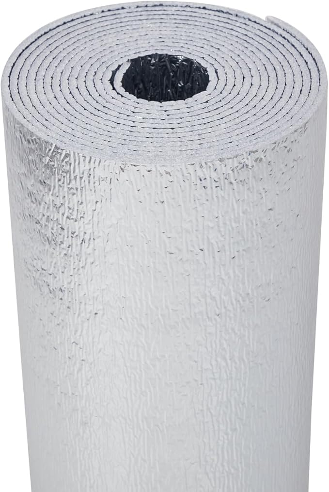 INSULATION MARKETPLACE SmartSHIELD -3mm 24inx10Ft ReflectiveINSULATION Roll, Foam Core Radiant Barrier, ThermalINSULATION Shield - Engineered Foil