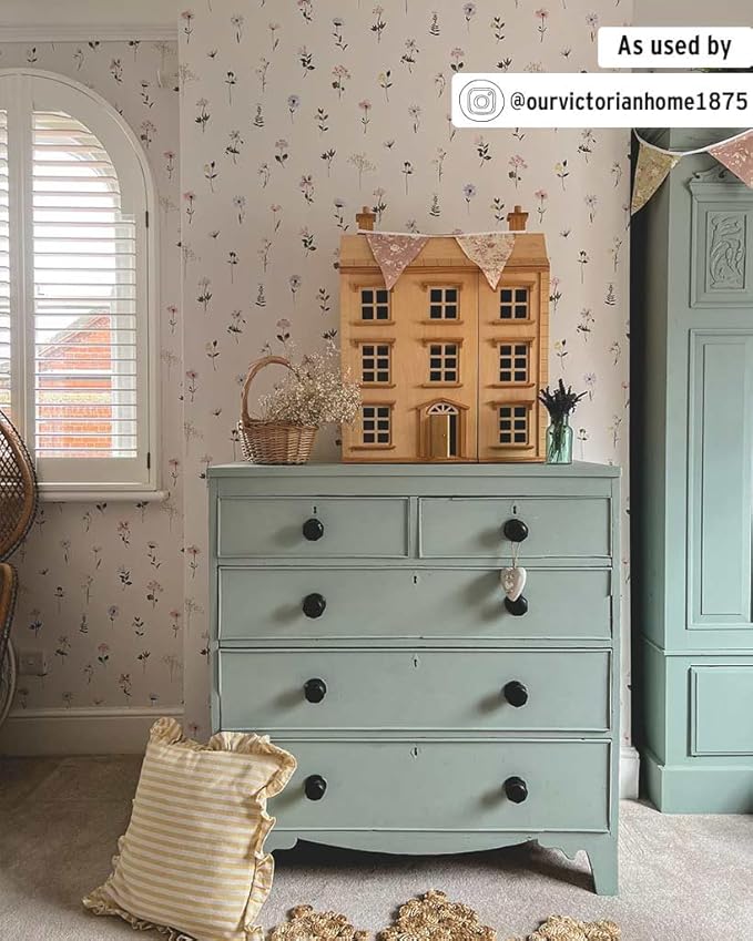 Annie Sloan Chalk Paint® (Svenska Blue, 1 Litre/33.8 Fl Oz) a unique decorative paint for furniture, cabinets and home décor with no sanding or priming