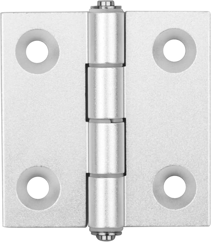 6 Pack 2-1/2" Aluminum Alloy Door Hinges for 4040 Series Profile, Adjustable Butt Hinges