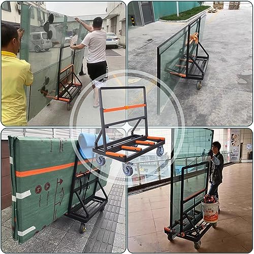 YANGTZE Folding Drywall Cart Heavy Duty,Panel Cart 2200lbs