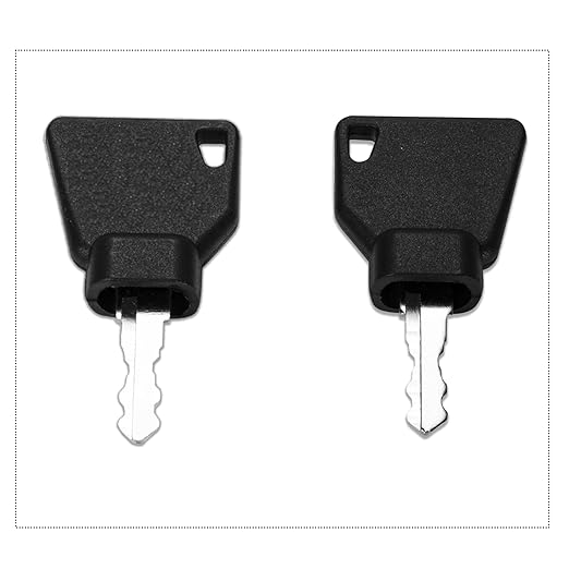 10Pcs Ignition Starter Keys for JCB Volvo, 70145501, JCB 14607 Key Compatible with JCB Skytrak Bomag Bobcat 3CX Backhoe Excavators Loaders Telehandler D110