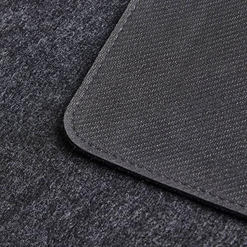 Premium Felt Desk Mat | Medium 12" x 36" | Multifunctional Desk Pad for Home Office | Dark Gray