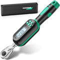 1/4 Inch Drive Digital TorqueWrench, 5.31-106.2 In.lb/0.6-12 N.m, Small Electronic Torque Wrench with Preset Value, Buzzer & LED Indicator, ±2% Accuracy Torque Wrench for Bike, Bicycle