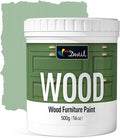 DWIL Matte Finish Furniture Paint - 16 Oz Wood Paint for Cabinets, Doors, Tables, and Dressers Refinishing - Water-Based, Non-Toxic & Odorless, Easy to Apply(French Light Green)-Without Tools