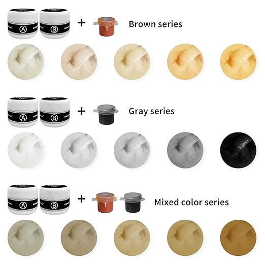 Tub and Fiberglass Shower Repair Kit (Color Match), 3.7oz Porcelain Repair Kit, Porcelain Sink and Acrylic Bathtub Repair Kit White for Cracks Chips Dents Holes Almond/Biscuit/Bone