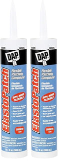 Dap 12276 Elastomeric Patch and Caulking Compound, 10.1-Ounce, White (Pack of 2)