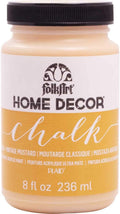 FolkArt Home Decor Chalk Furniture & Craft Paint in Assorted Colors, 8 ounce, Vintage Mustard