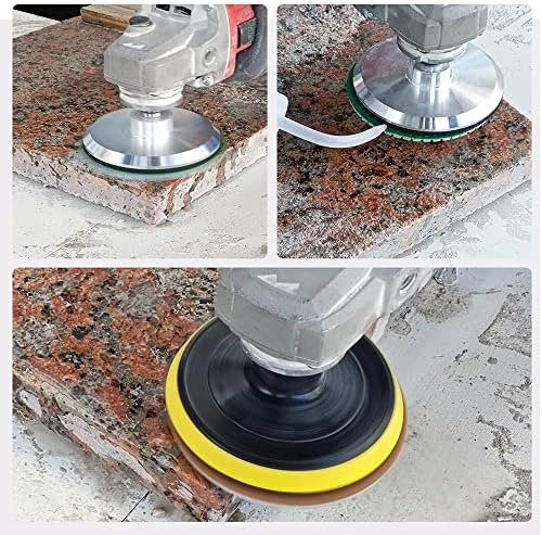 Wet Diamond Polishing Pads - HIGHDRIL 6pcs 4 inch #3000,for Granite Marble Ceramic Artificial Stone Sanding Used on Grinder or Polisher