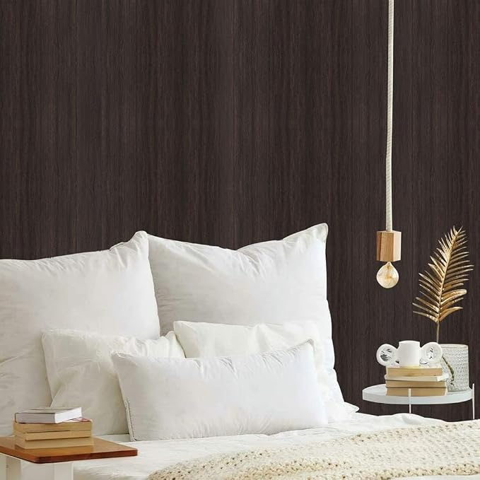 Arthome 33" x120" Peel and Stick Wood Contact Paper Self-Adhesive Brown Walnut Wallpaper,Decorative Vinyl Film for Countertop,Cabinets,Shelf,Drawer Liner,Easy to Clean Removable Wall Covering