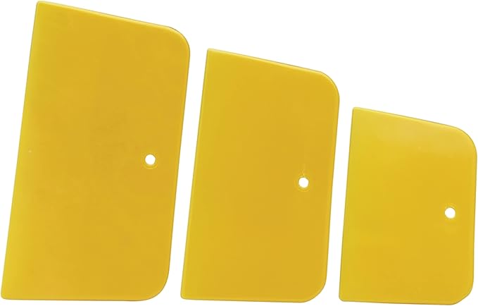 3M Dynatron, 358, 1 Pack of 3 Spreaders, 4”, 5” and 6”, Used for Spreading of Fillers, Caulks, Glazes and Putties
