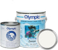 Olympic Pool Paint - Zeron - White - 1 Gallon - two-part epoxy swimming pool paint - one-coat for plaster, fiberglass, steel and aluminum pools.