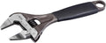 Bahco BAH9029RTUS Ergo Big-Mouth Adjustable Wrench Thin Jaw Wide Mouth with Rubber Handle - 6 Inch - Black Phosphate Finish