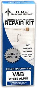 HIMG Bathtub & Shower Pan Repair Kit, Compatible with V&B Alpin White