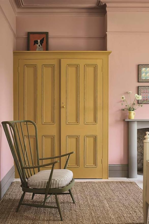 Annie Sloan Satin Paint (Carnaby Yellow, 25 Fl Oz/750 mL). Soft sheen for interior wood and metal. Self-leveling, all-in-one paint with no wax or lacquer required.