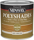 Minwax PolyShades Wood Stain + Polyurethane Finish – ½ Pint, Honey Pine, Satin