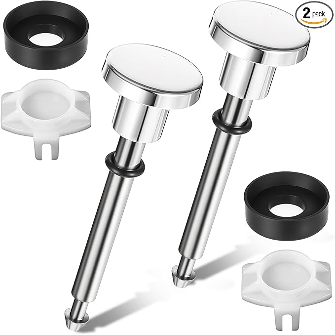 2 Set Tub Spout Diverter Repair Kit Universal Shower Diverter Repair Kit, Includes 2 Diverter Valve Stems, 2 Cup Seals and 2 Gates, Bathroom Bathtub Leaky Faucet Repair Replacement Parts