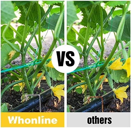 Whonline 75 Pack Landscape Staples 6 Inch, Galvanized Garden Stakes