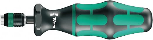WERA 05074722001 Series 7400 Imperial Kraftform pre-Set Adjustable Torque Screwdrivers (2.5-29.0 in. lbs.) with Rapidaptor Quick-Release Chuck, Handle Size 105 mm, Art. no. 7466 x 11 in. lbs.